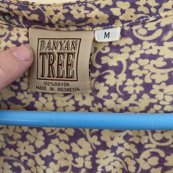 Vintage 1994 Banyan Tree Violet floral Dress Medium - Picture 2 of 3